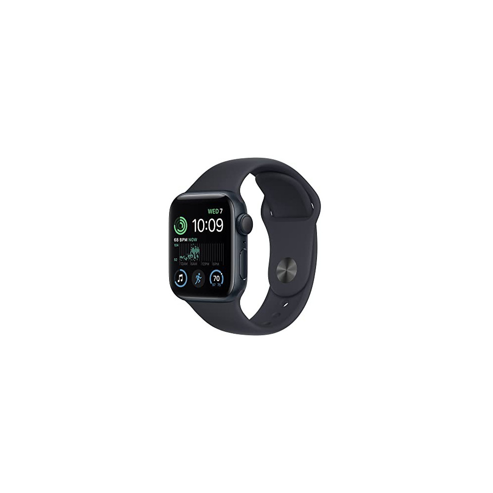 Apple Watch SE  2nd Gen  [GPS 40mm] Smart Watch w/Midnight Aluminum Case & Midnight Sport Band - S/M. Fitness & Sleep Tracker