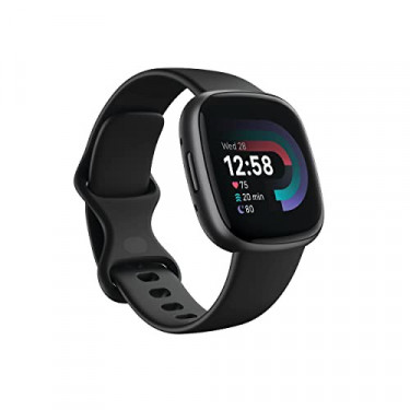 Fitbit Versa 4 Fitness Smartwatch with Daily Readiness, GPS, 24/7 Heart Rate, 40+ Exercise Modes, Sleep Tracking and more, Bl