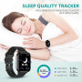 Smart Watch, GPS Fitness Tracker with 24 Sports Modes, 5ATM Swimming Waterproof, Blood Oxygen Heart Rate Sleep Monitor Step C