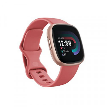 Fitbit Versa 4 Fitness Smartwatch with Daily Readiness, GPS, 24/7 Heart Rate, 40+ Exercise Modes, Sleep Tracking and more, Pi