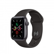 Apple Watch Series 5  GPS, 44MM  - Space Gray Aluminum Case with Black Sport Band  Renewed 