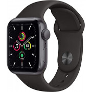 Apple Watch SE  GPS, 40mm  - Space Gray Aluminum Case with Black Sport Band  Renewed 