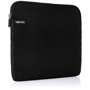 Amazon Basics 15.6-Inch Laptop Sleeve, Protective Case with Zipper - Black