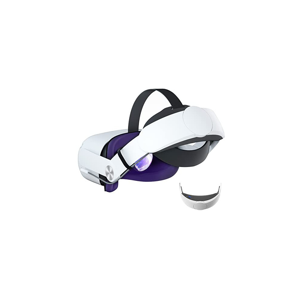 Saqico Head Strap with Battery for Oculus Quest 2, 10000mAh Battery Pack Extend 8H Playtime, Fast Charging VR Power, Adjustab