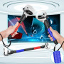 HUIUKE VR Game Handle Accessories for Quest 2 Controllers, Handles Extension Grips for Playing Beat Saber Gorilla Tag Games, 