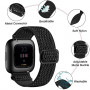 Fuleda Elastic Bands Compatible with Fitbit Versa 2 Band Women Men, 2Pack Soft Adjustable Nylon Breathable Sport Band for Ver