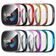 12 Pack Case for Fitbit Versa 4/Fitbit Sense 2 with Screen Protector, Haojavo Soft TPU Full Protective Cover Ultra-Thin Scrat
