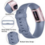 Pack 3 Silicone Bands for Fitbit Charge 4 / Fitbit Charge 3 / Charge 3 SE Replacement Wristbands for Women Men Small Large Wi