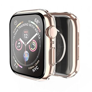 Smiling Case Compatible with Apple Watch Series 6/SE/Series 5/Series 4 40mm with Built in Tempered Glass Screen Protector,Ove