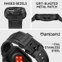 amBand Bands Compatible with Apple Watch 8/7 45mm, M1 Sport Series Rugged Case with Strap Protective Cover for iWatch 6/SE/5/