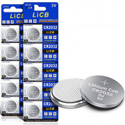 LiCB CR2032 3V Lithium Battery 10-Pack 