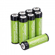 Amazon Basics 8-Pack AA Rechargeable Batteries, Recharge up to 1000x, Standard Capacity 2000 mAh, Pre-Charged