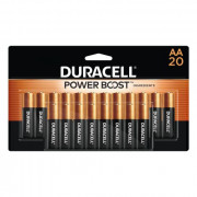 Duracell Coppertop AA Batteries with Power Boost Ingredients, 20 Count Pack Double A Battery with Long-lasting Power, Alkalin