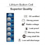 CR2450 3V Lithium Battery  5pcs 