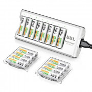 EBL AA Rechargeable Batteries,16-Pack Double A Battery  ProCyco 2800mAh  with AA AAA Battery Charger