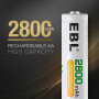 EBL AA Rechargeable Batteries,16-Pack Double A Battery  ProCyco 2800mAh  with AA AAA Battery Charger
