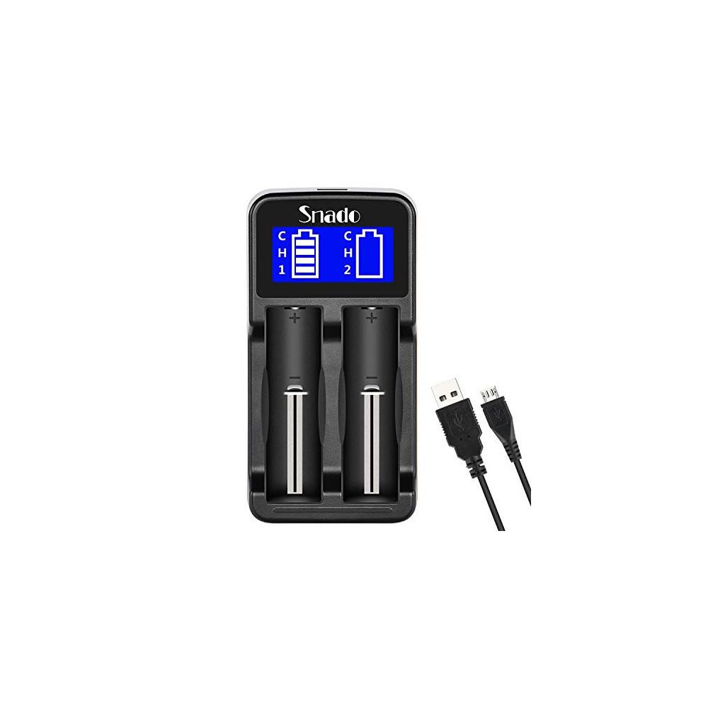 Intelligent Charger, Snado LCD Display Universal Smart Charger for Rechargeable Batteries Li-ion Batteries 18650 18490 18350 