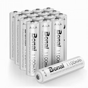 BONAI AAA Rechargeable Batteries 1.2V 1100mAh Ni-MH High-Capacity Triple-A Battery for Clocks, Remotes, Toys, Cameras, Flashl