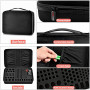 Comecase Hard Battery Organizer Storage Box, Carrying Case Bag Holder - Holds 148 Batteries AA AAA C D 9V - with Battery Test