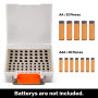 FULLCASE Battery Storage Organizer Battery Holder Case Holds 72pcs AA AAA Batteries, Home Organization Container Box  Batteri