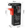 D-FantiX Battery Tester, Universal Battery Checker Small Battery Testers for AAA AA C D 9V 1.5V Button Cell Household Batteri