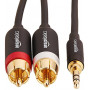 Amazon Basics 3.5mm to 2-Male RCA Adapter Audio Stereo Cable - 4 Feet