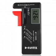 D-FantiX Digital Battery Tester, Universal Battery Checker Household Battery Testers for AAA AA C D 9V 1.5V Small Batteries B