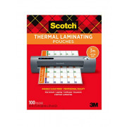 Scotch Thermal Laminating Pouches, 100 Count-Pack of 1, 8.9 x 11.4 Inches, Letter Size Sheets  TP3854-100 