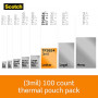 Scotch Thermal Laminating Pouches, 100 Count-Pack of 1, 8.9 x 11.4 Inches, Letter Size Sheets  TP3854-100 