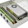 Ares Vision 18 Channel/Port 30 AMPS, 12V DC Power Supply Box, Individually Fused for CCTV, LED, and All 12v DC Devices.