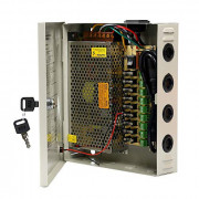 Ares Vision 9 Channel/Port 10 AMPS, 12V DC Power Supply Box, Individually Fused for CCTV, LED, and All 12v DC Devices. 3 Year