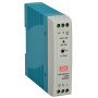MEAN WELL MDR-20-24 AC to DC DIN-Rail Power Supply, 24V, 1 Amp, 24W, 1.5" - 1943385