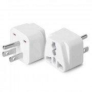 Bates- Universal to American Outlet Plug Adapter, 2 Pack, Canada Universal Travel Plug Adapter, 2 pc, UK to US Adapter, US Pl