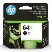 Original HP 64XL Black High-yield Ink Cartridge | Works with HP ENVY Inspire 7950e. ENVY Photo 6200, 7100, 7800. Tango Series
