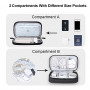 DDgro Electronics Travel Organizer, Waterproof Tech Accessories Pouch Bag for Keeping Certificates/Charger/Power Bank/Cables/