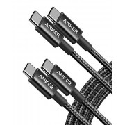 Anker USB C Cable, New Nylon USB C to USB C Cable  6ft 60W, 2-Pack, USB 2.0 , USB C Cable for iPad Mini 6, iPad Pro 2020, iPa