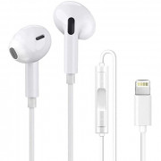 Apple Earbuds Wired Lightning Headphones【Apple MFi Certified】 Earphones with Lightning Connector Built-in Microphone and Volu