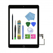 Zentop for Black iPad 5 2017 9.7 inch （A1822, A1823） Touch Screen Digitizer Assembly Replacement with Home Button, Camera Bra