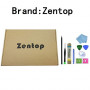 Zentop for Black iPad 5 2017 9.7 inch （A1822, A1823） Touch Screen Digitizer Assembly Replacement with Home Button, Camera Bra