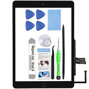 for iPad 6  6th Gen 2018  A1893 A1954 Screen Replacement Glass Touch Digitizer Repair Kit with Home Button & Tools - Only for