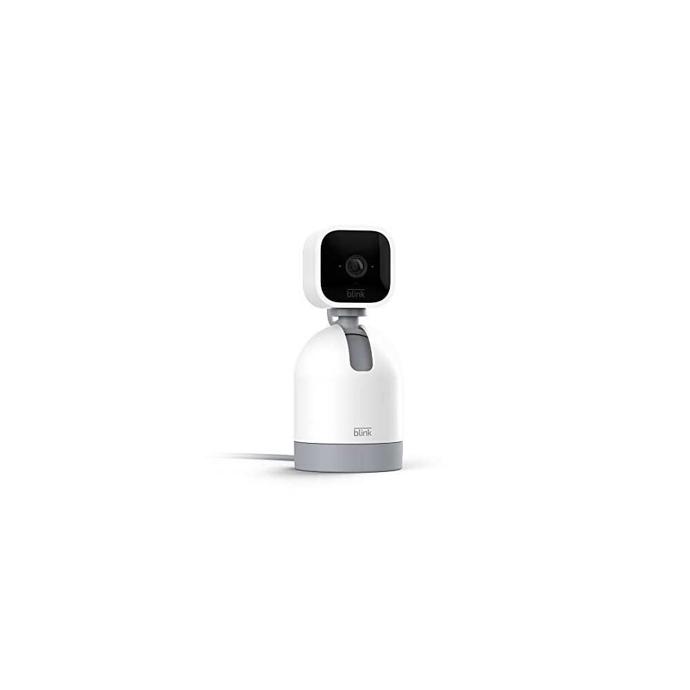 Blink Mini Pan-Tilt Camera | Rotating indoor plug-in smart security camera, two-way audio, HD video, motion detection, Works 