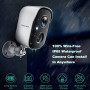 Wireless Cameras for Home/Outdoor Security, Battery Powered 1080P HD WiFi Security Cameras Wireless Outdoor with Spotlight, A