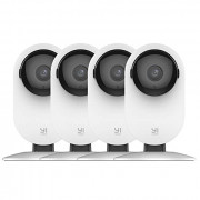 YI 4pc Security Home Camera, 1080p 2.4G WiFi Smart Indoor Nanny IP Cam with Night Vision, 2-Way Audio, AI Human Detection, Ph