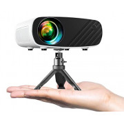 Mini Projector for iPhone, ELEPHAS 2022 Upgraded 1080P HD Projector, 8000L Portable Projector with Tripod and Carry Bag, Movi