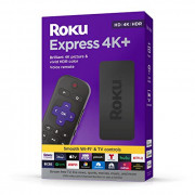 Roku Express 4K+ | Streaming Media Player HD/4K/HDR with Smooth Wireless Streaming and Roku Voice Remote with TV Controls, In