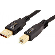 Amazon Basics USB 2.0 Printer Cable - A-Male to B-Male Cord - 6 Feet  1.8 Meters , Black