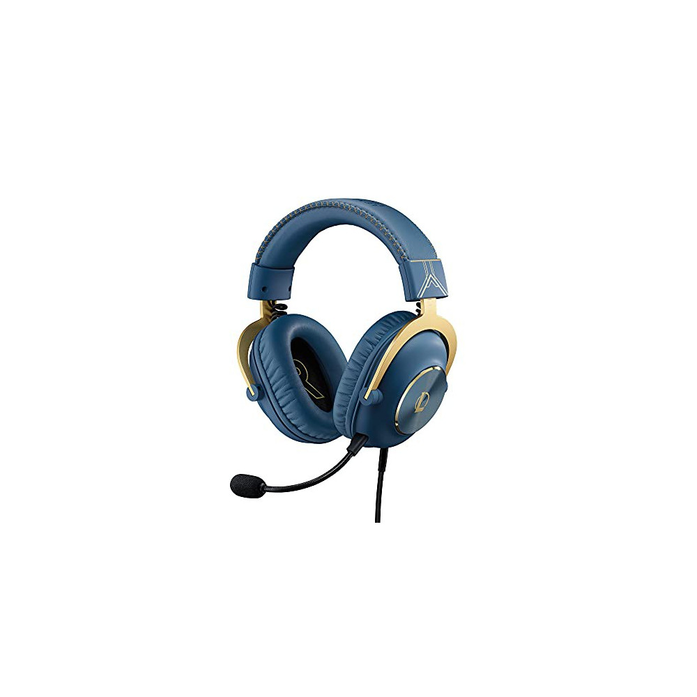 Logitech G PRO X Gaming Headset - Blue VO!CE, Detachable Microphone, Comfortable Memory Foam Ear Pads, DTS Headphone 7.1 and 