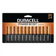 Duracell Coppertop AA Batteries with Power Boost Ingredients, 24 Count Pack Double A Battery with Long-lasting Power, Alkalin