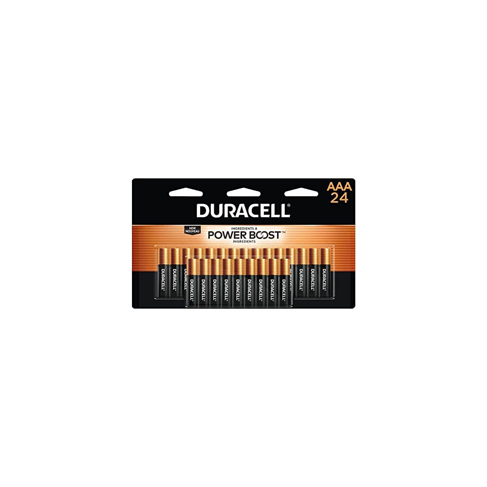 Duracell Coppertop AAA Batteries with Power Boost Ingredients, 24 Count Pack Triple A Battery with Long-Lasting Power, Alkali