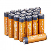 Amazon Basics 20 Pack AA Alkaline Batteries - Blister Packaging